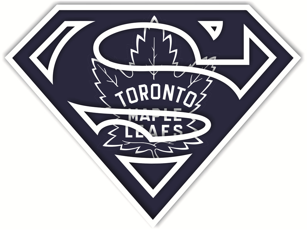 Toronto Maple Leafs superman logos iron on heat transfer